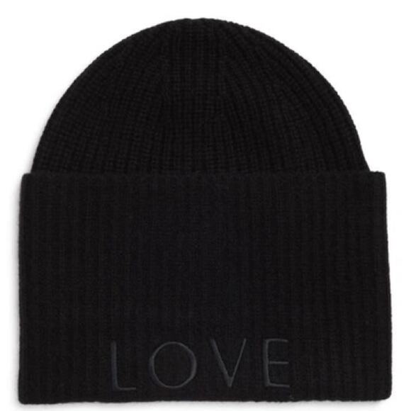 Lita Love Cashmere Beanie in Black New - Picture 5 of 5